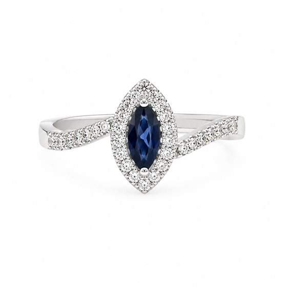 Anillo Recarlo Mujer in Oro Zaffiro 0.31 Ct ZT 872/BZAF - ZT 872/BZAF